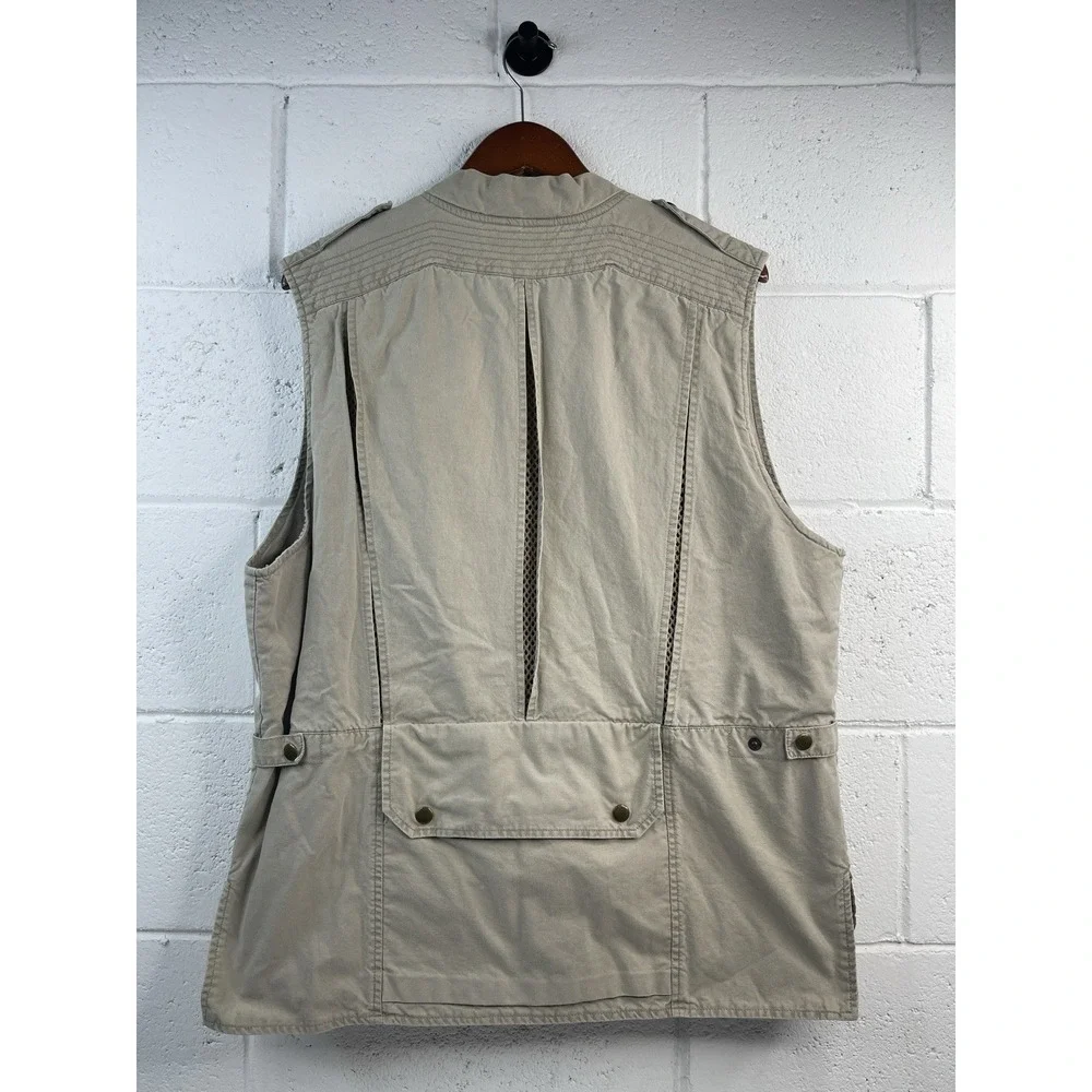 VTG ‎ Banana Republic Men's Safari Utility Vest Multi-Pocket Tactical Outdoors M